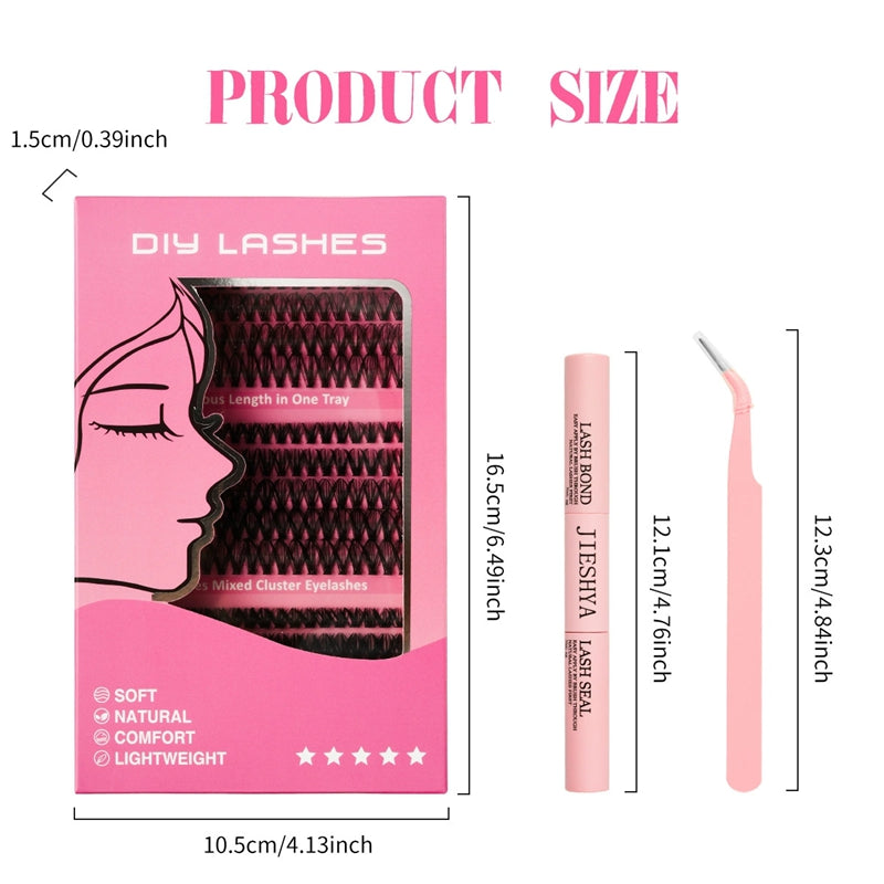 Clay Rose Segmented Natural Lashes