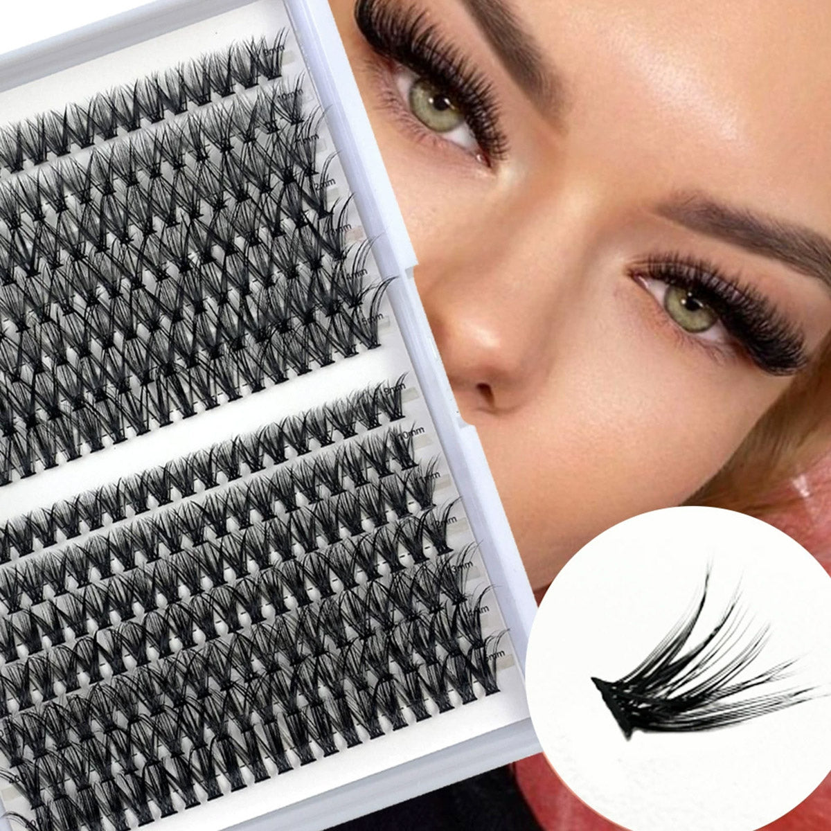 Whisper Silk Segmented Natural Glue-on Lashes