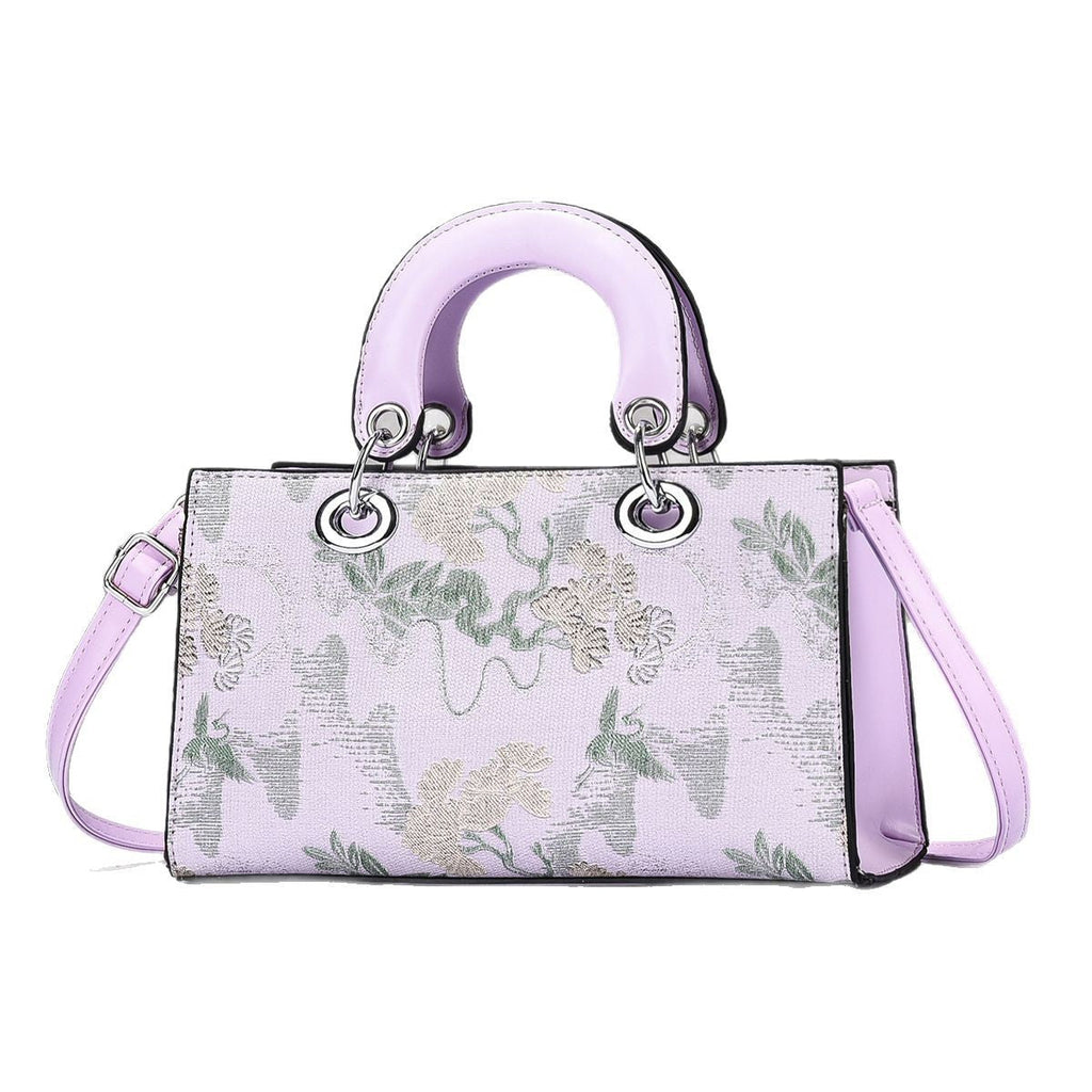 Fashionable handbag with textured shoulder bag 2025080811