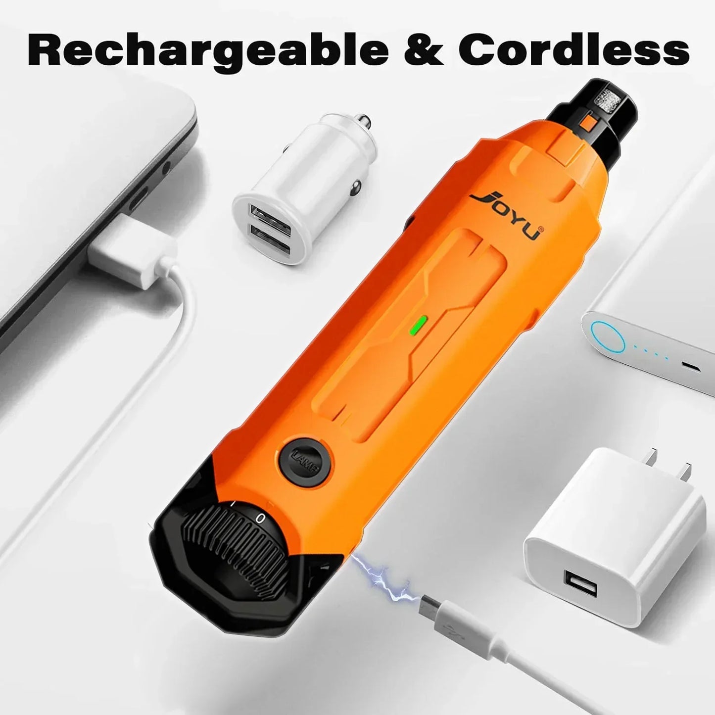 Electric Dog Nail Grinder | 6 Speeds | Ultra Quiet & Rechargeable | Painless Grooming