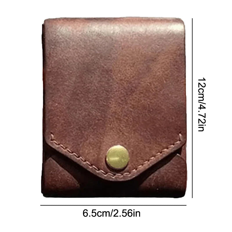 Multi functional men's handmade card holder wallet