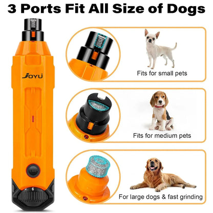 Electric Dog Nail Grinder | 6 Speeds | Ultra Quiet & Rechargeable | Painless Grooming