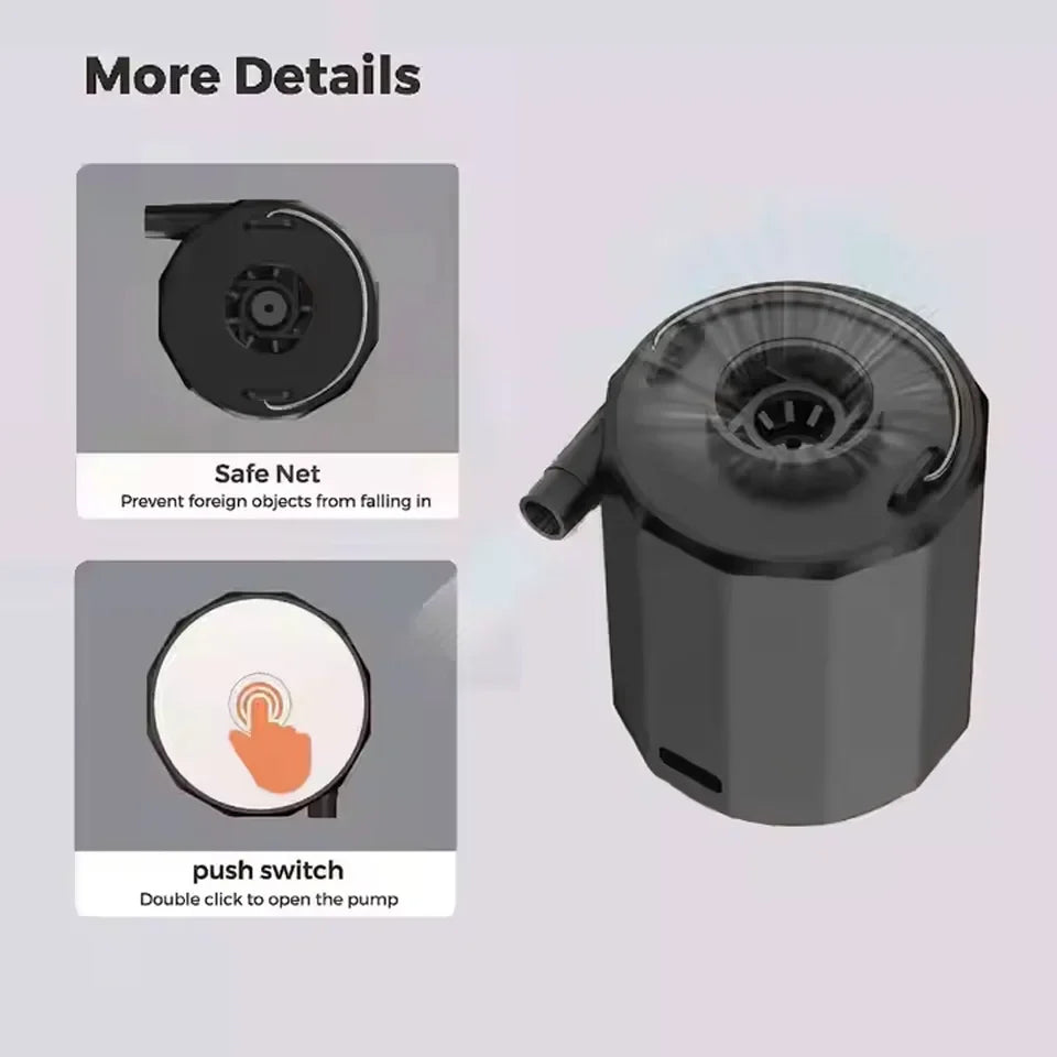 Outdoor Mini Camping Tent Lighting Swimming Circle Multi functional Inflatable Pump