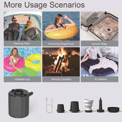 Outdoor Mini Camping Tent Lighting Swimming Circle Multi functional Inflatable Pump