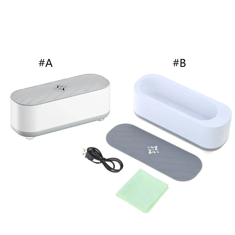 Portable Ultrasonic Jewelry Cleaner Low Noise Ultrasonic Cleaner Machine for Jewelry,Ring,Silver,Retainer,Eyeglass,Watch
