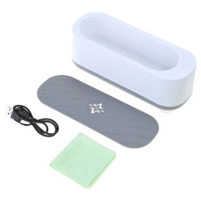 Portable Ultrasonic Jewelry Cleaner Low Noise Ultrasonic Cleaner Machine for Jewelry,Ring,Silver,Retainer,Eyeglass,Watch