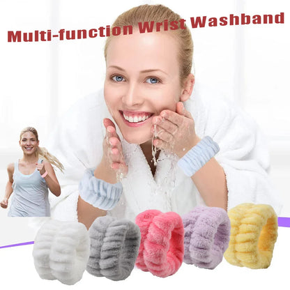 Solid color ultra-fine fiber water absorbing hair accessory headscarf, handmade makeup