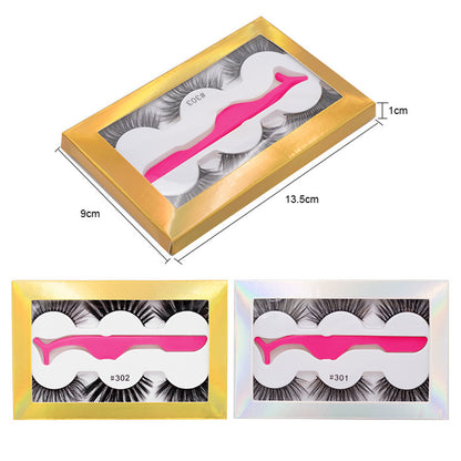 Born to Love 3 Pairs Natural Glue-on Lashes
