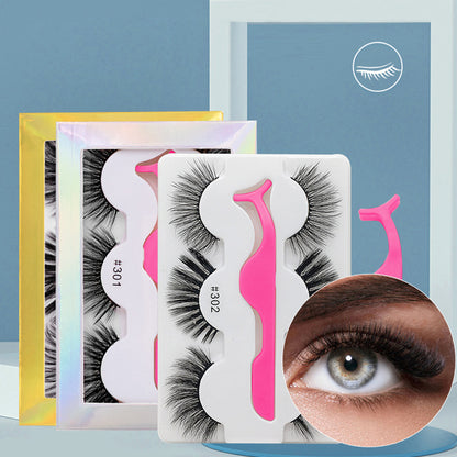 Born to Love 3 Pairs Natural Glue-on Lashes