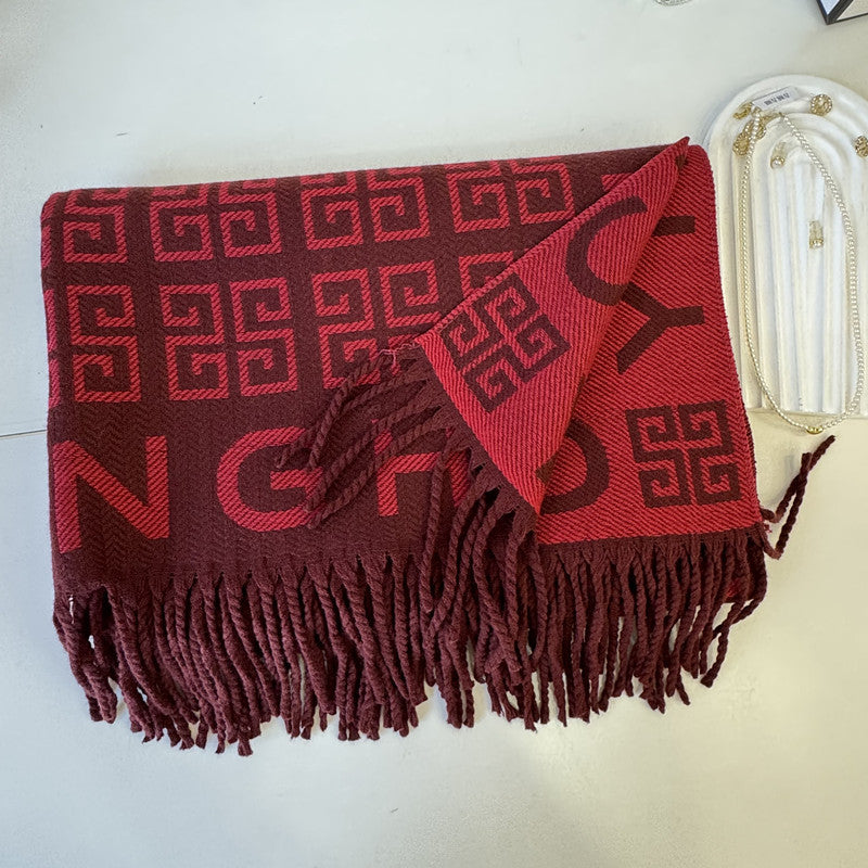 New cashmere scarf—versatile and warm 1025090803