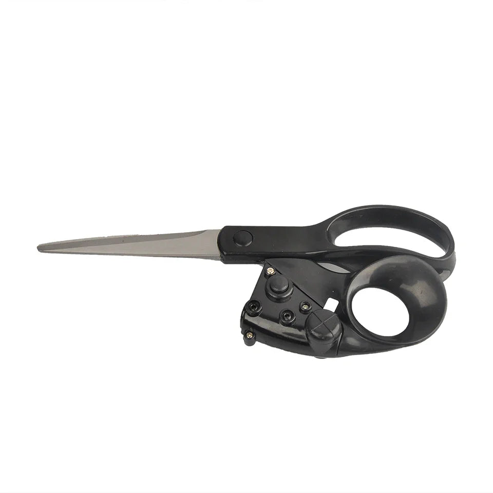 Professional Sewing Laser Guided Scissors, Infrared Laser Scissors with Battery for Home Crafts Packaging Fabric Cutting