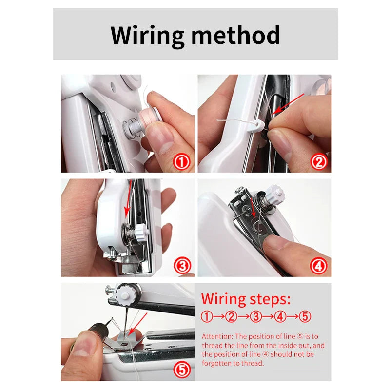 Mini handheld electric small household convenient sewing machine