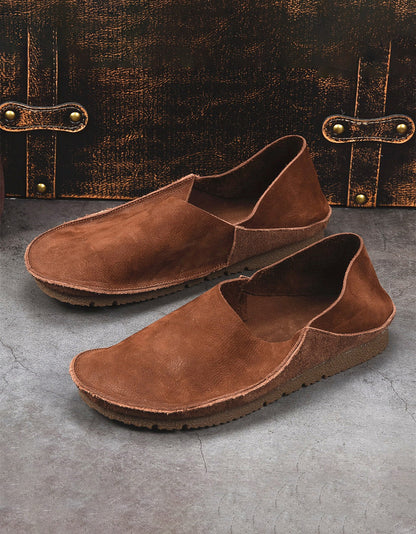 Soft Sole Comfortable Handmade Retro Flats for Men