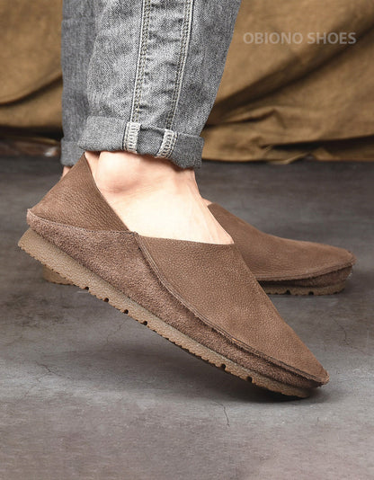 Soft Sole Comfortable Handmade Retro Flats for Men