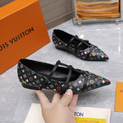 Lvv25ss new pointed-toe flat sandals 0725102306