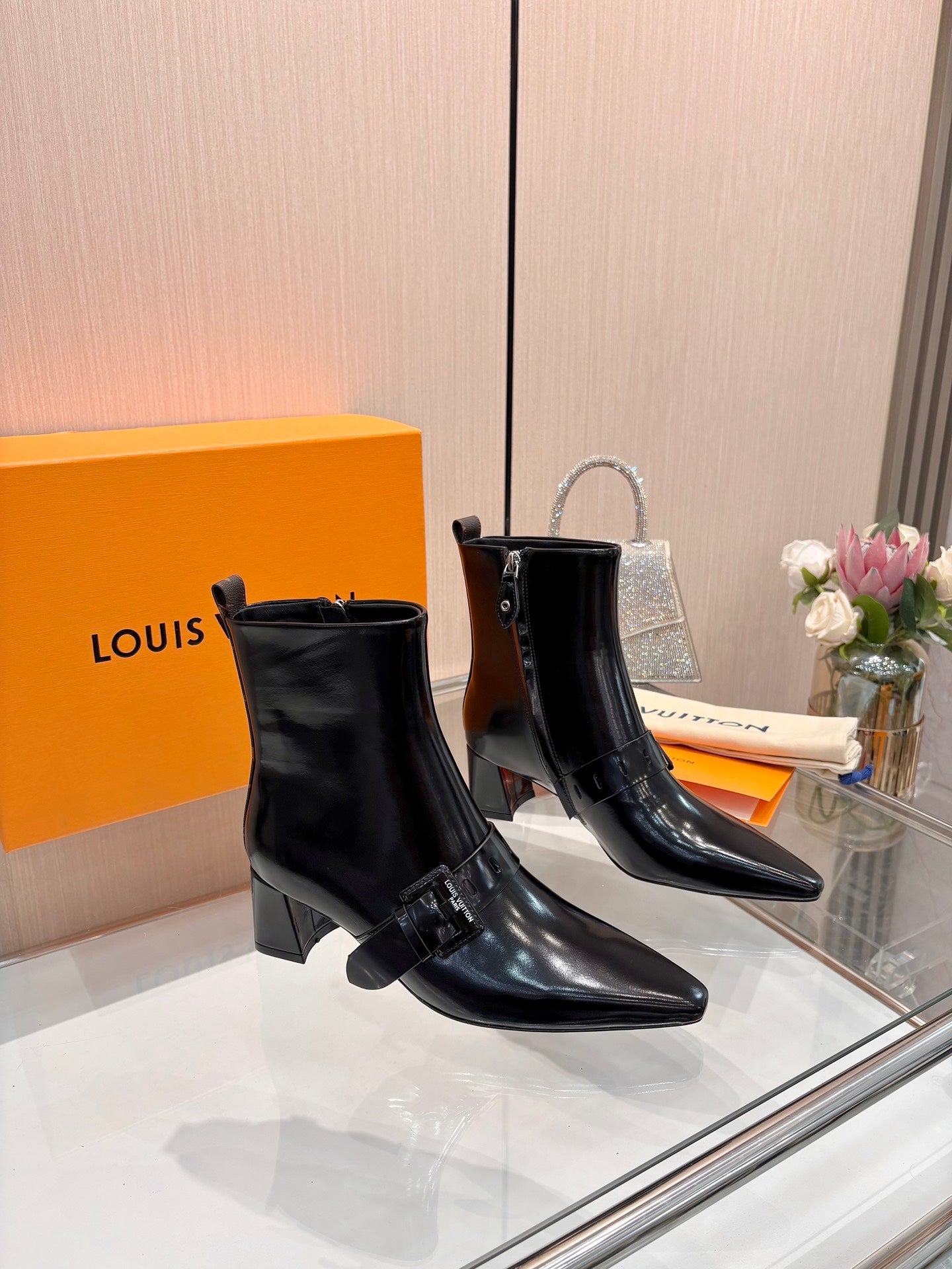 Lvv fashion printing new 4.5cm short boots 0725102002