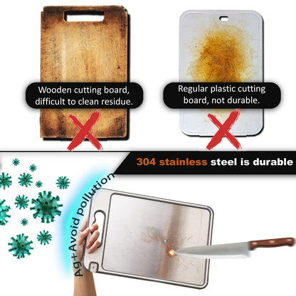 Stainless Steel Cutting Board – Scratch-Resistant Mesh Surface