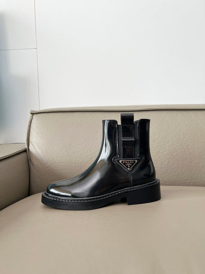 Prd new patent leather high-top boots 0725091501