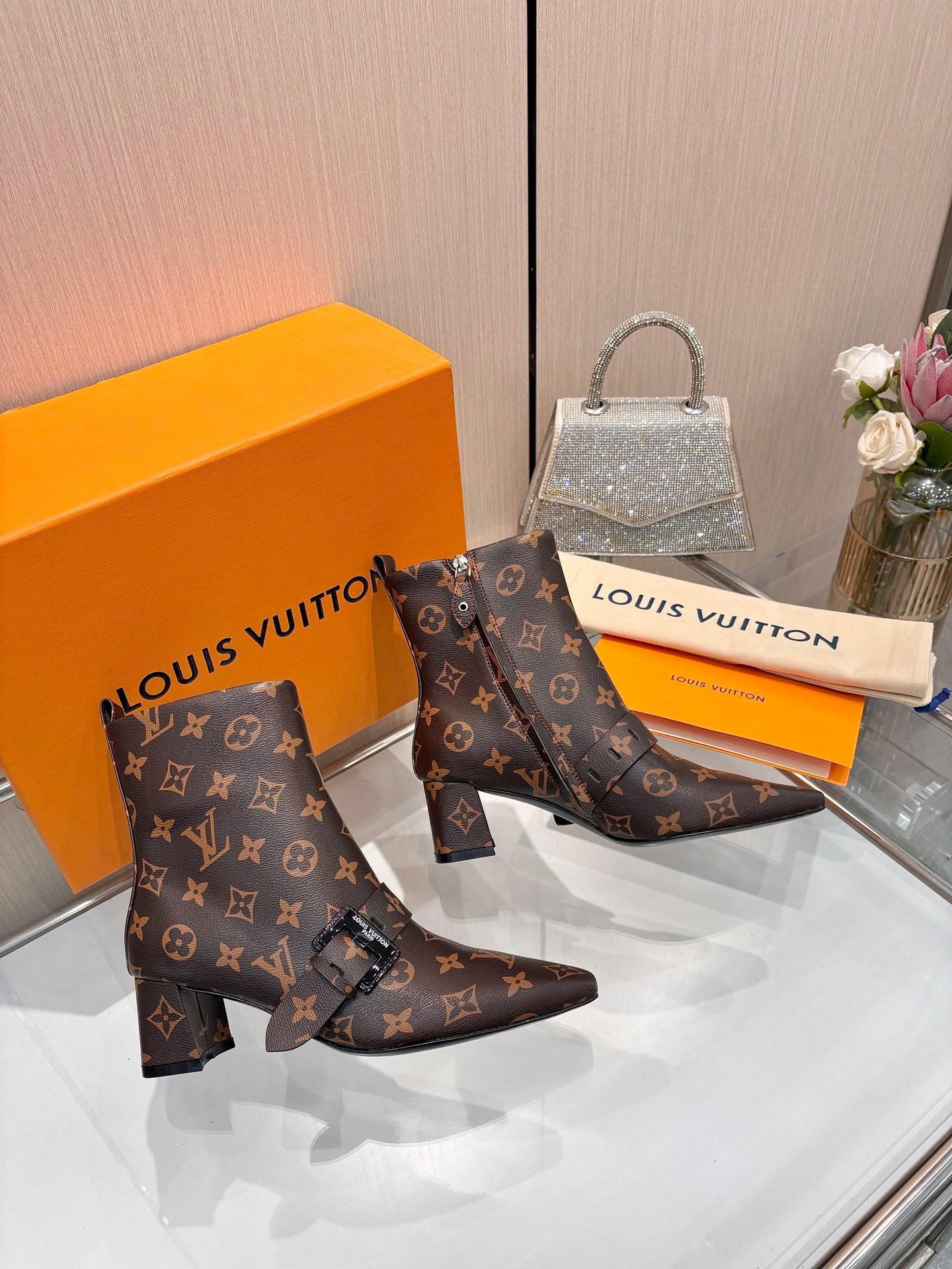 Lvv fashion printing new 4.5cm short boots 0725102002