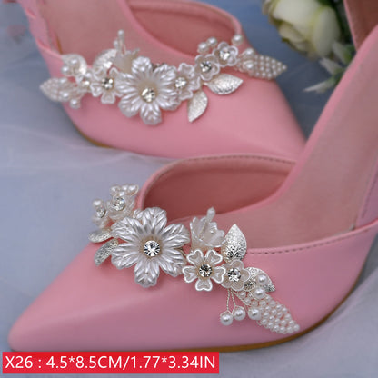Ladies Wedding High Heels Fashion Buckle Accessories Clothes Decoration