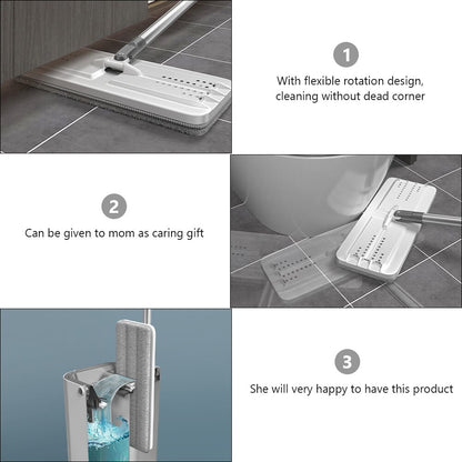 Flat Squeeze Mop | Self Cleaning Tools Set