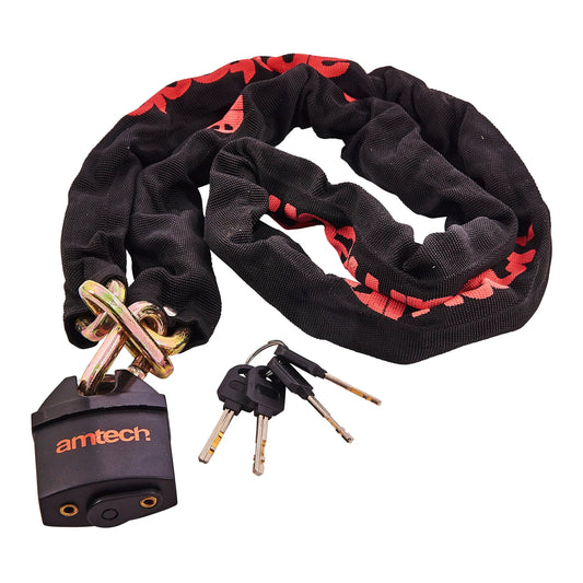 180Cm (72") Sleeved Chain Lock With Square Links