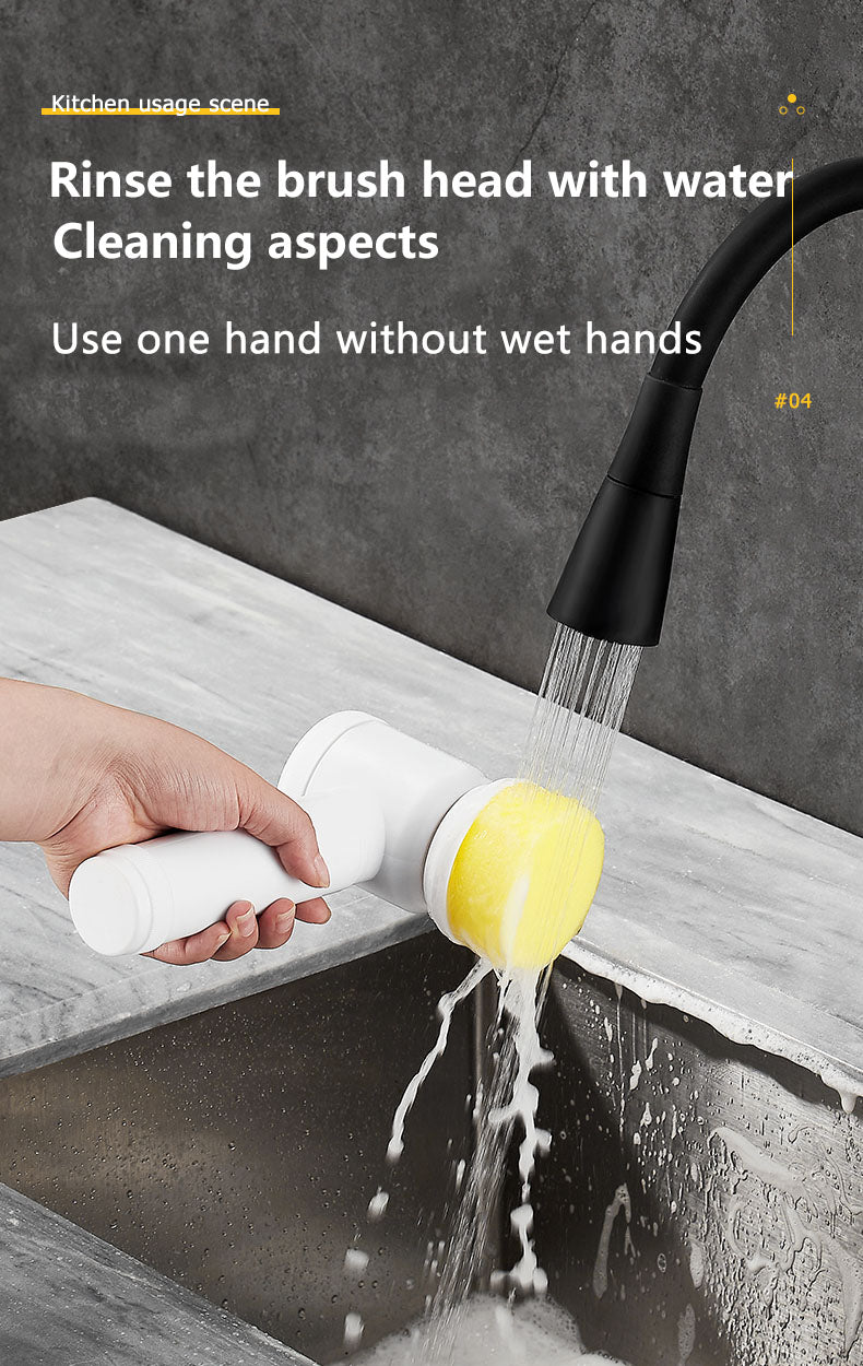 Electric Kitchen Bathroom Cleaning Tool Set