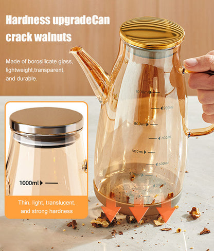 Thickened High Borosilicate Glass Heat Resistant and Explosion Proof Oil Pourer with Spout