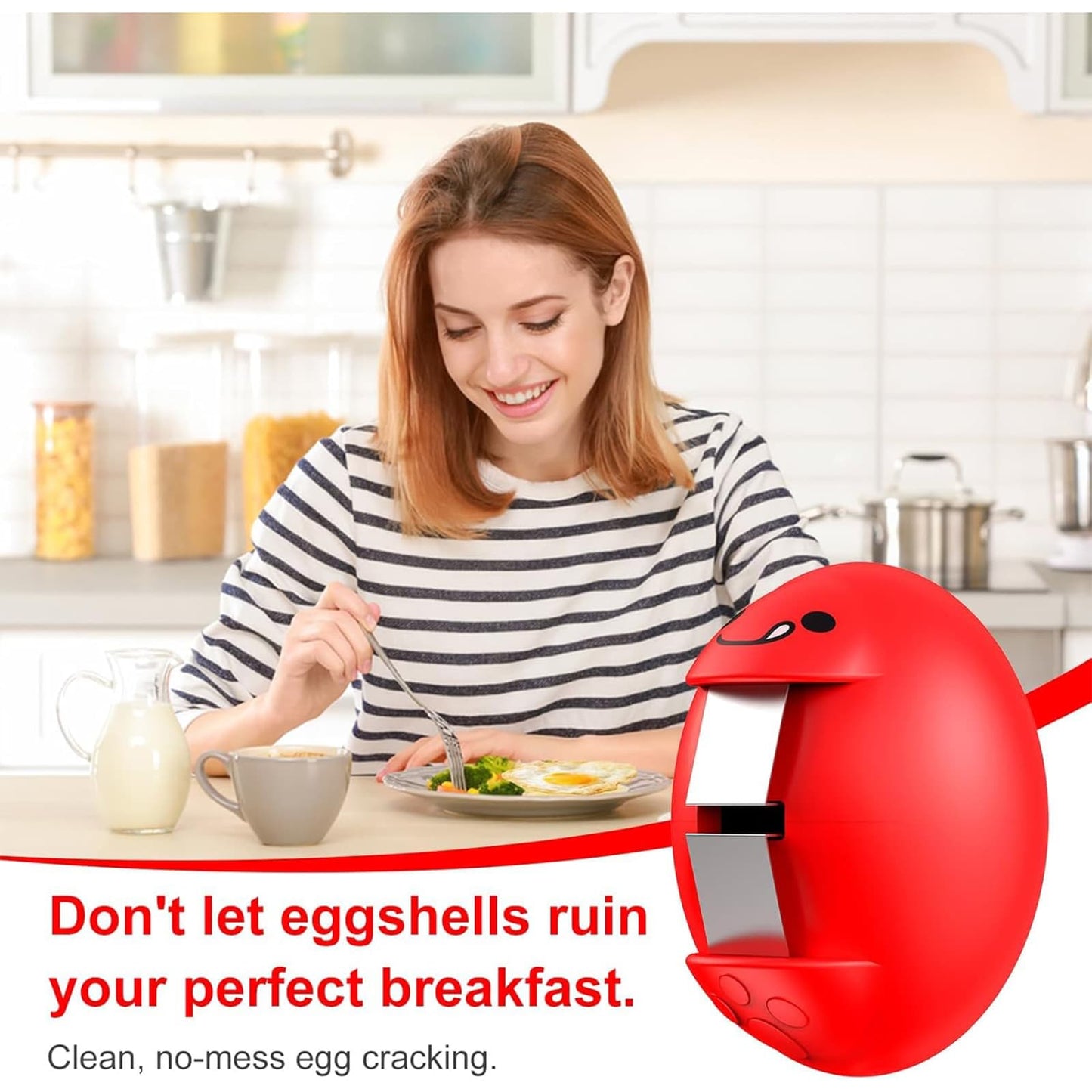 Egg Shell Opener 3-Pack – Clean Crack Every Time, No Shell Fragments