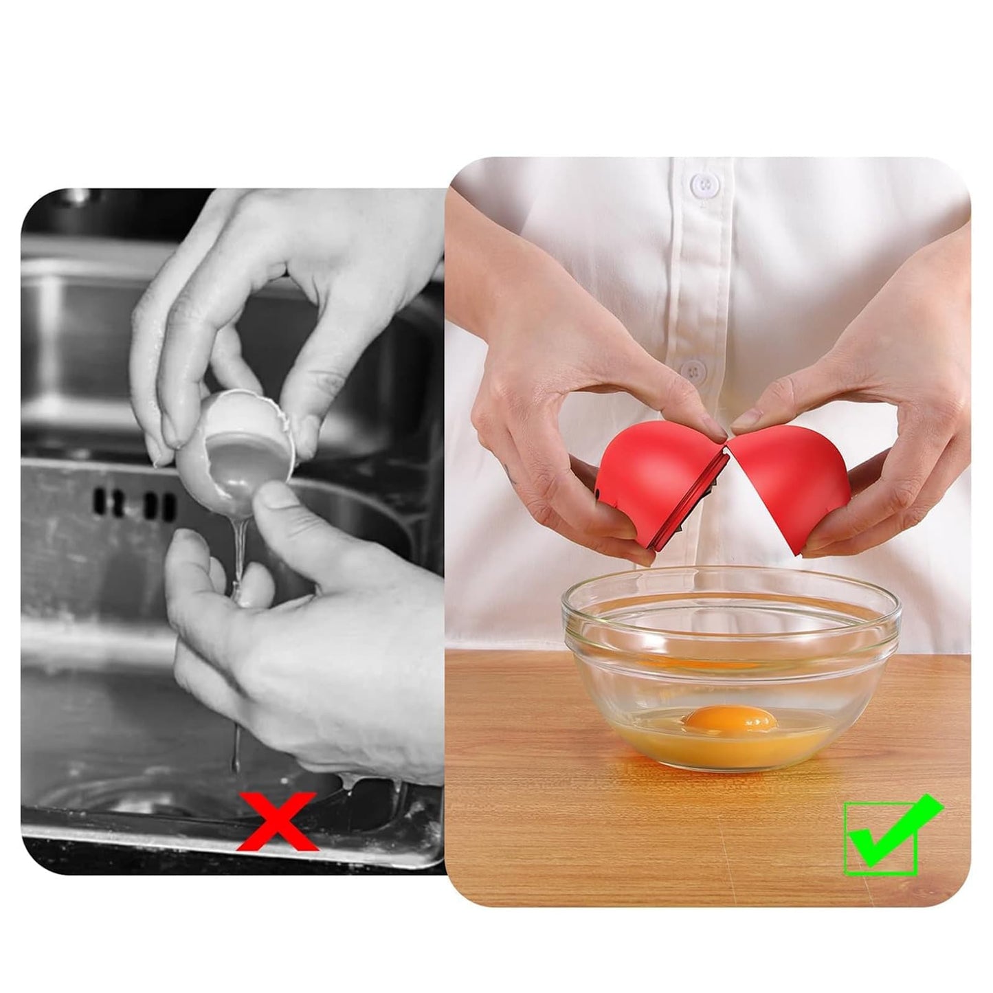 Egg Shell Opener 3-Pack – Clean Crack Every Time, No Shell Fragments