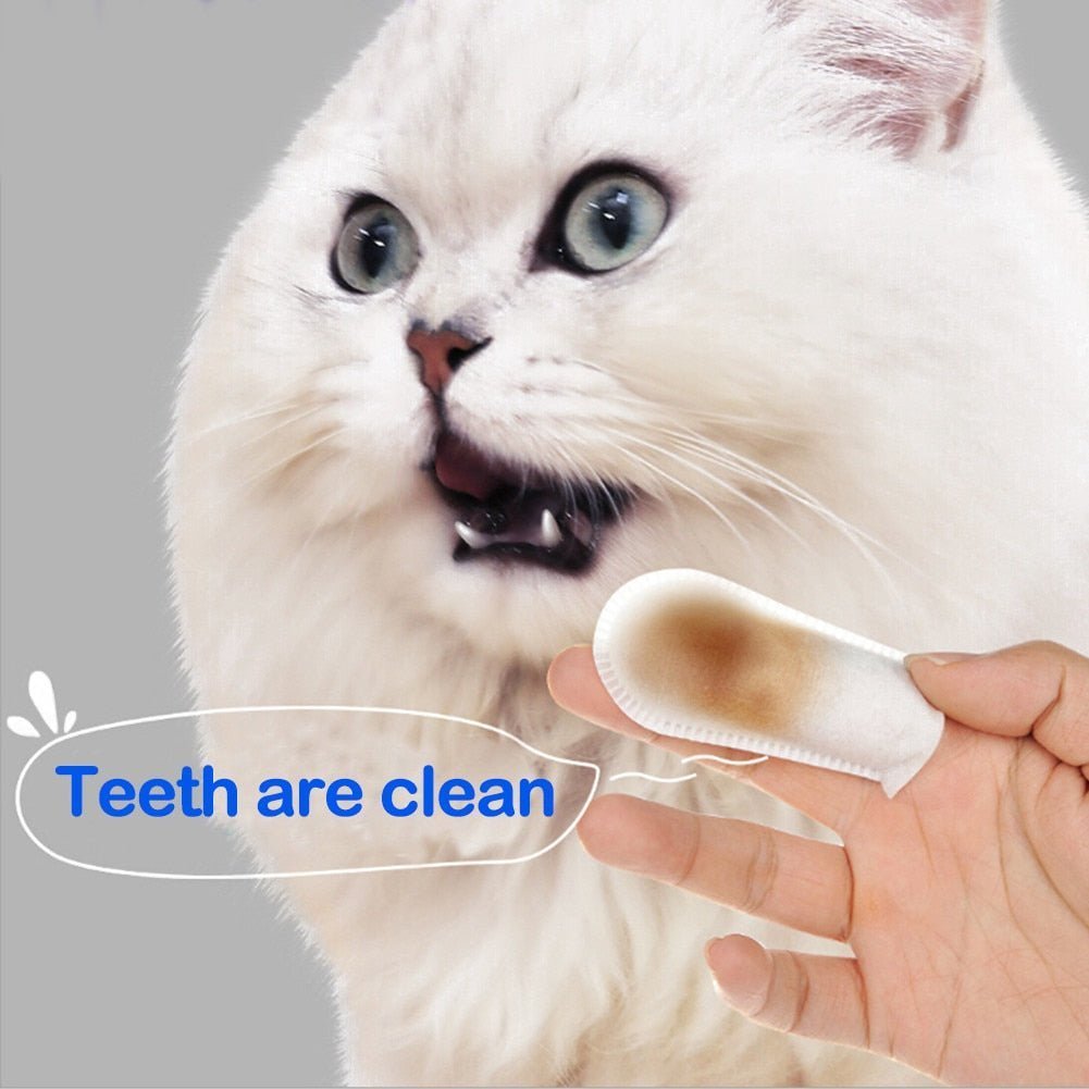Pet Teeth Macular Bacteria Cleaning Finger Wipes