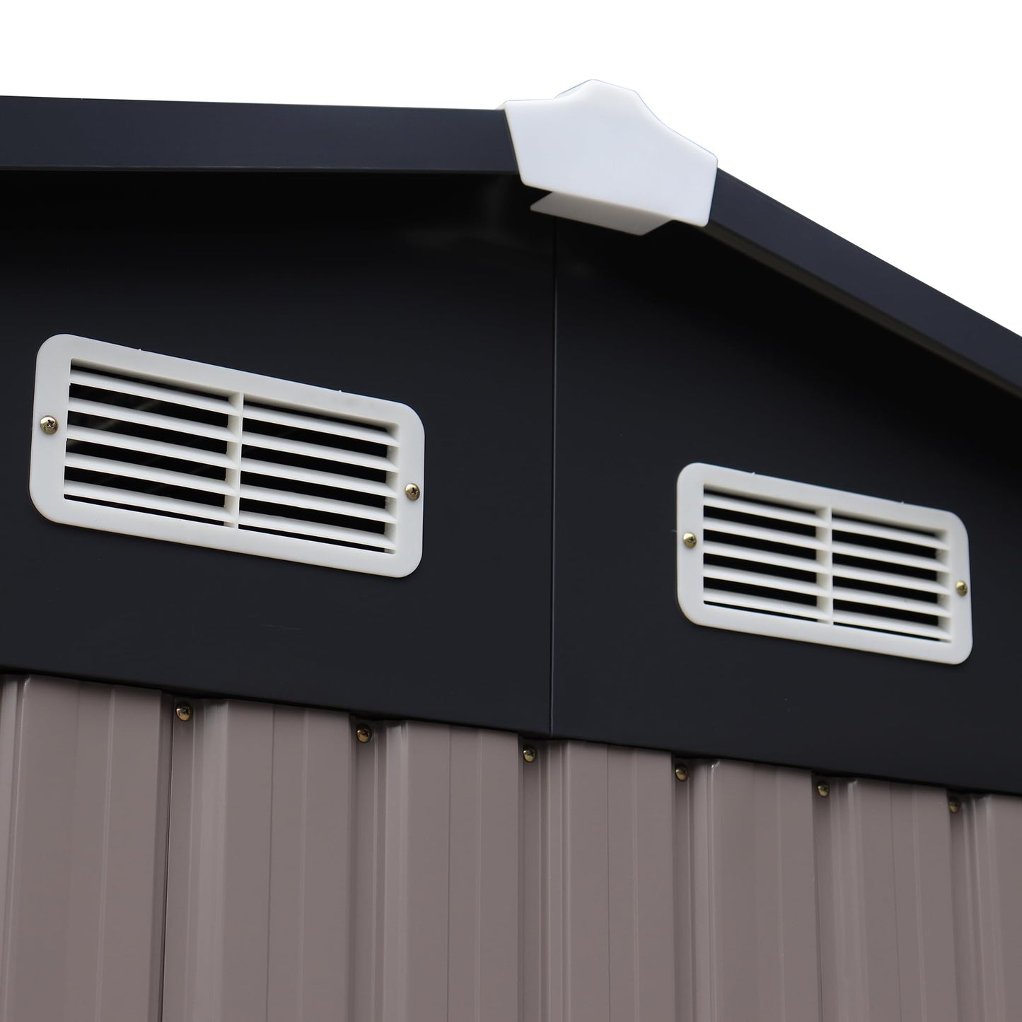 10' x 8' Outdoor Storage Shed, Metal Garden Tool Shed with Lockable Door