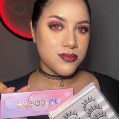 Tropical 10 Pairs Natural Glue-on Lashes