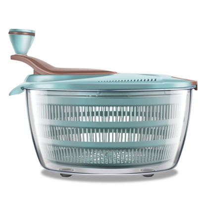 Salad Spinner – 4.24 Qt with Double Drain Holes & Easy-Lock Lid