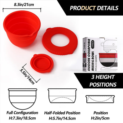 Silicone Bowl Liners for KitchenAid Stand Mixer – No More Splatter