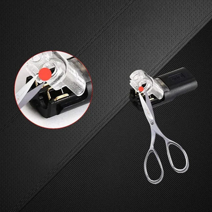 Double plug connector with locking latch