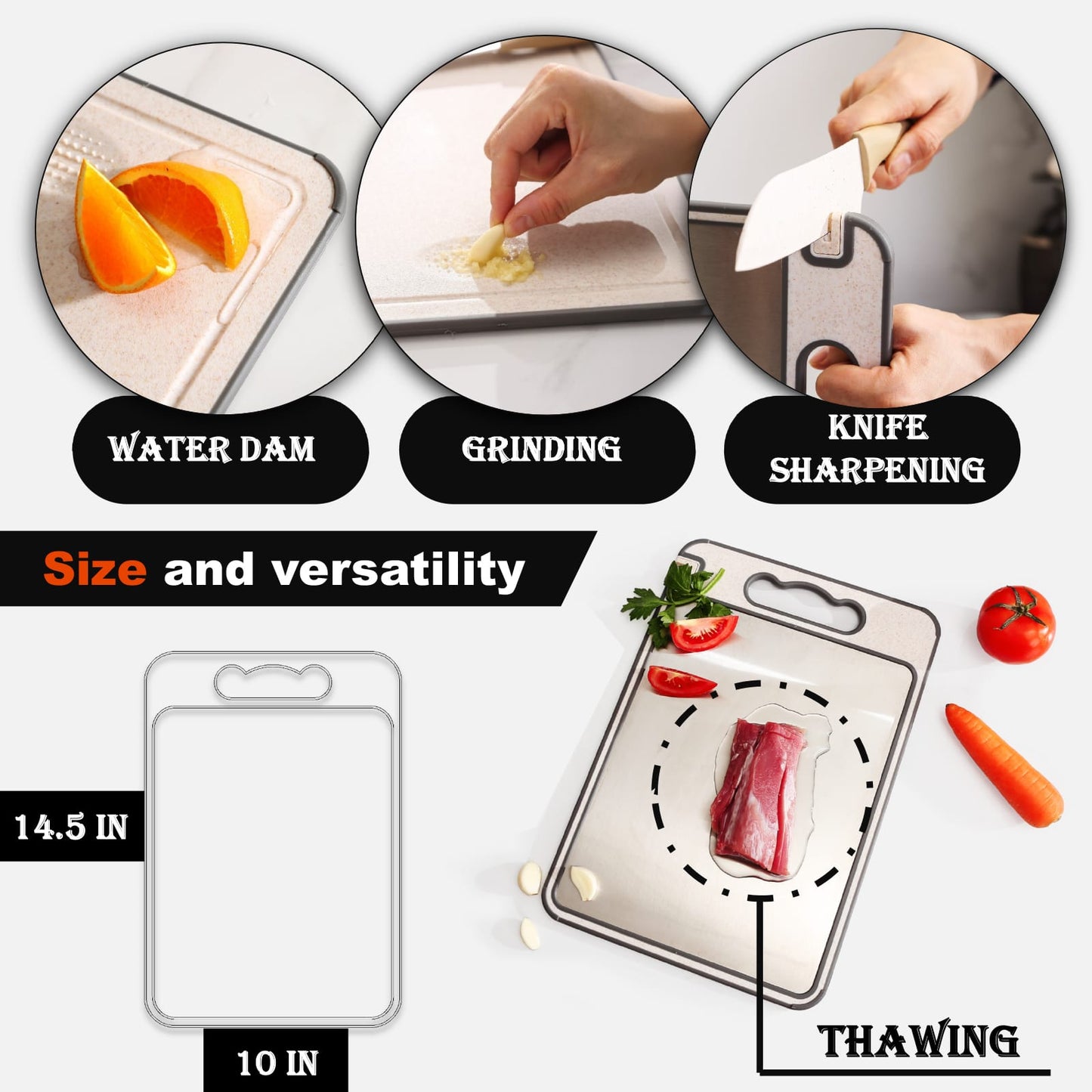 Stainless Steel Cutting Board – Scratch-Resistant Mesh Surface